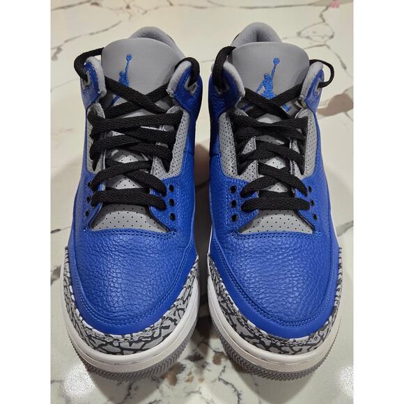 Nike Air Jordan Retro 3 Varsity Royal Blue Size 9.5 Cement Elephant CT8532-400 main image 4